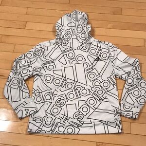 Preowned Boys ADIDAS hoodie pullover sweatshirt- medium (10-12)